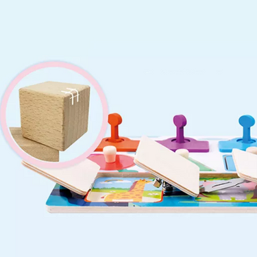 EcoToys Tablero de Bloqueo y Aprendizaje | Desarrollo Motor - Tablero Educativo
